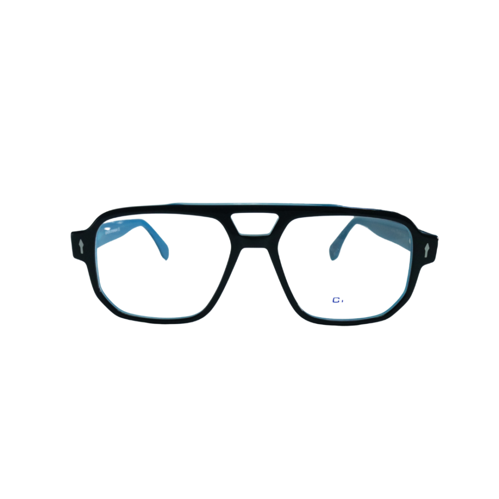 Matte Blue Rectangular Eye Frame