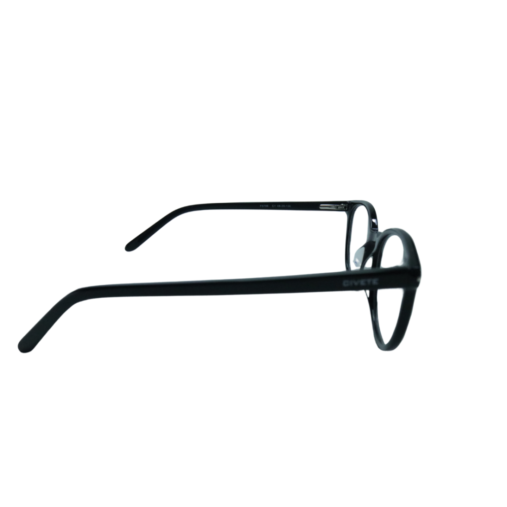 Unisex Brown Oval Eyeglasses - Image 2
