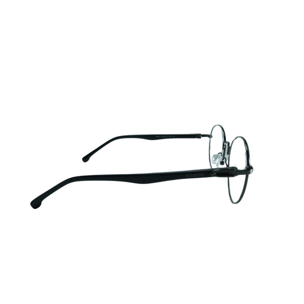 Minimalist Silver Square Eyeglasses - Image 2