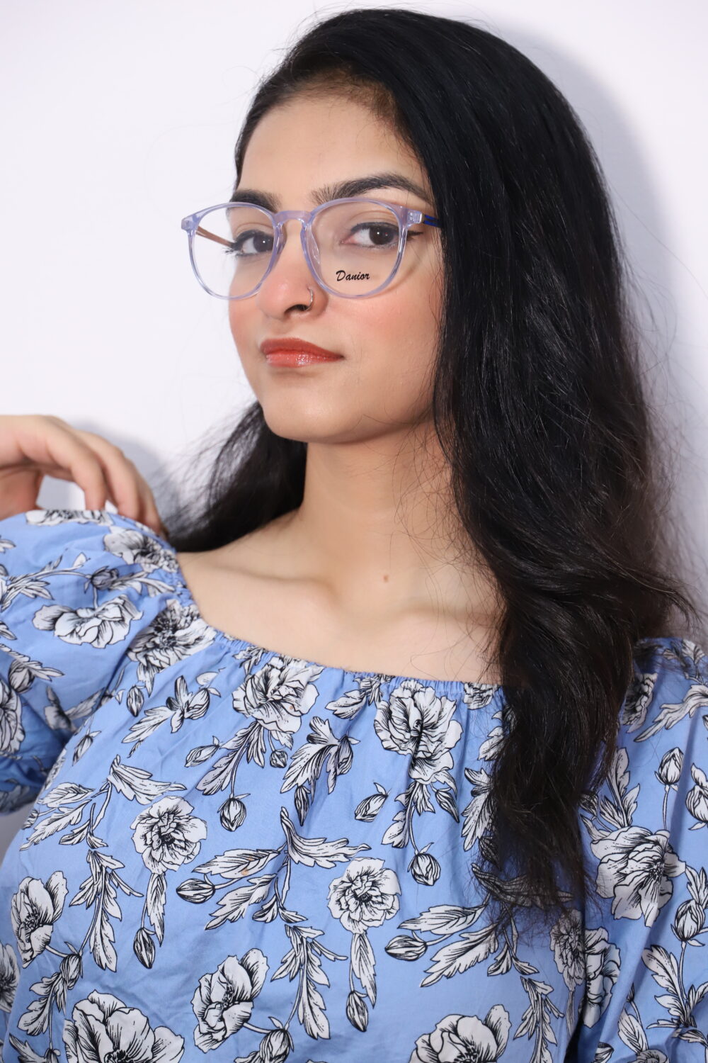 Matte Grey Square Eyeglasses - Image 3