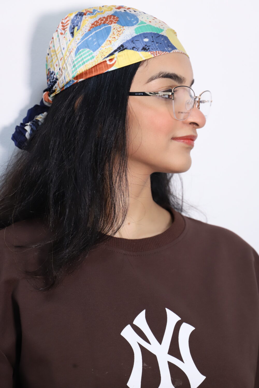 Light Brown Semi-Rimless Glasses - Image 4