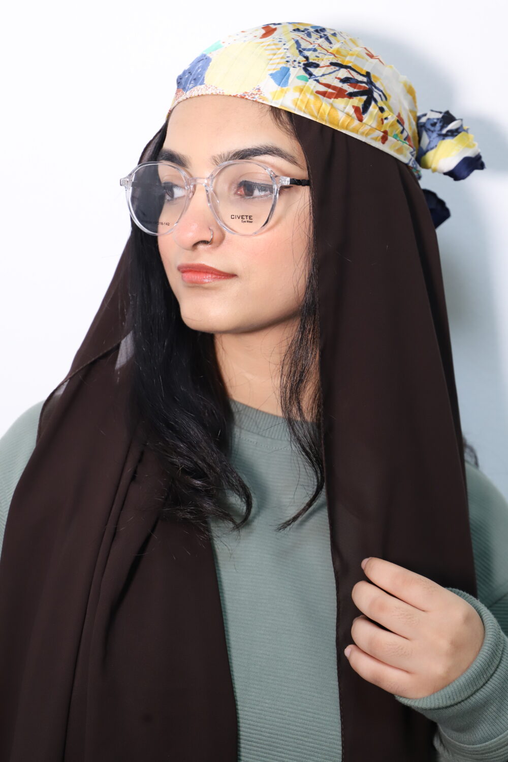 Oval Tortoise Frame Vision Glasses - Image 3