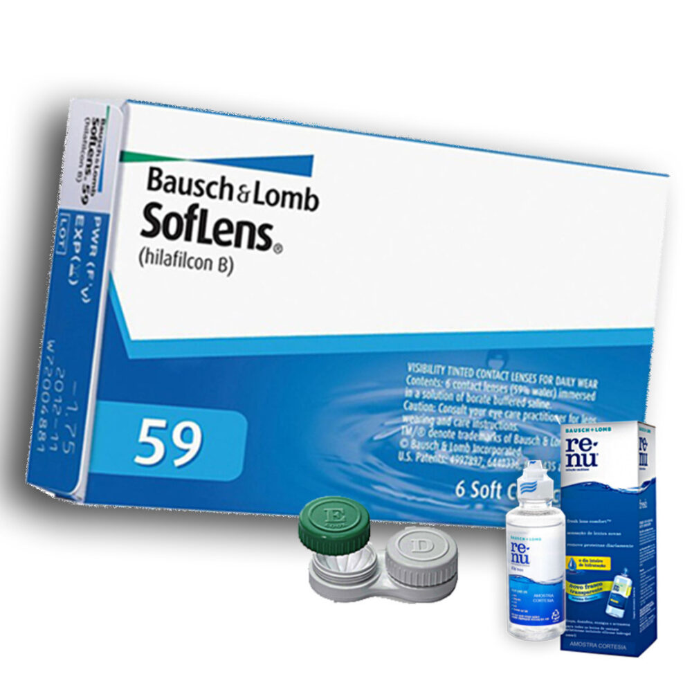 Bausch & lomb soft lens 59 - 6 lenses monthly - Power -1 to -6